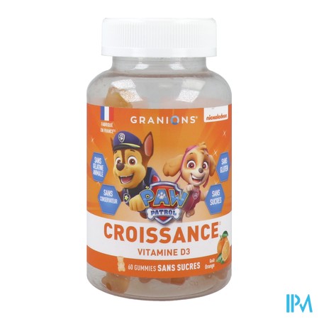 produit GRANIONS KID CROISSANCE PAT PATROUI 60GUM