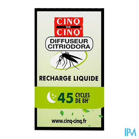 produit CINQ SUR CINQ RECH DIFFUSEUR CITRIODORA