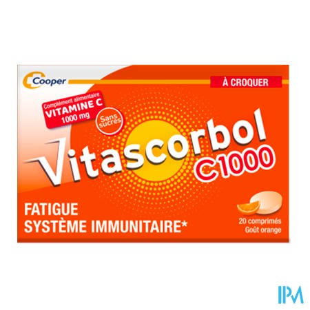 vignette VITASCORBOL C1000 A CROQ 20CPR