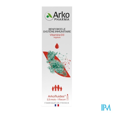 produit ARKOFLUIDES VIT D3 VEGETALE LICHEN FL15ML