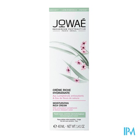 produit JOWAE CR RICHE HYDRA 40ML