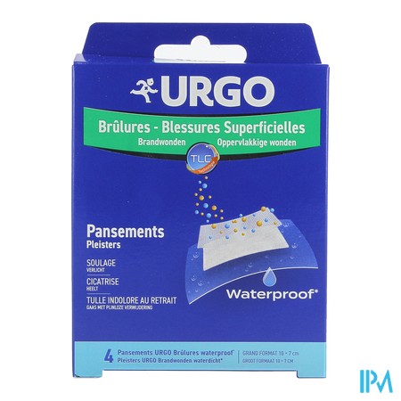 vignette URGO PANS BRULURE WATER PROOF GD FORM X4