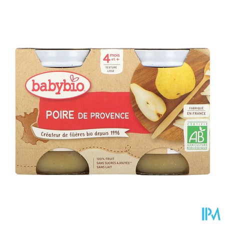 vignette BABYBIO POIRE WILLIAM 2X130G