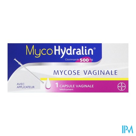 vignette MYCOHYDRALIN 500MG CAPS 1+APPL