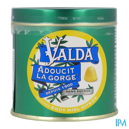 vignette VALDA GOM MIEL/CITRON S/SUCR 160G