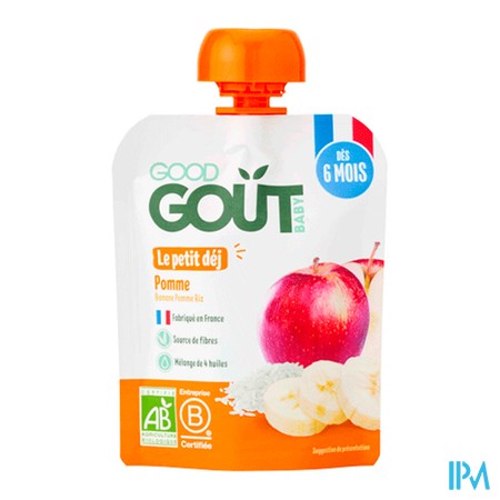 vignette GOOD GOUT PETIT DEJ POMME 70G