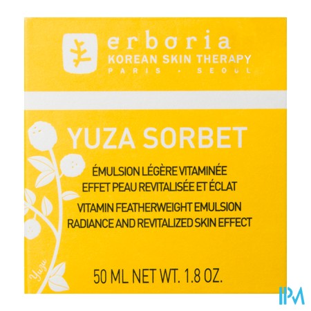 vignette ERBORIAN YUZA SORBET JOUR 50ML