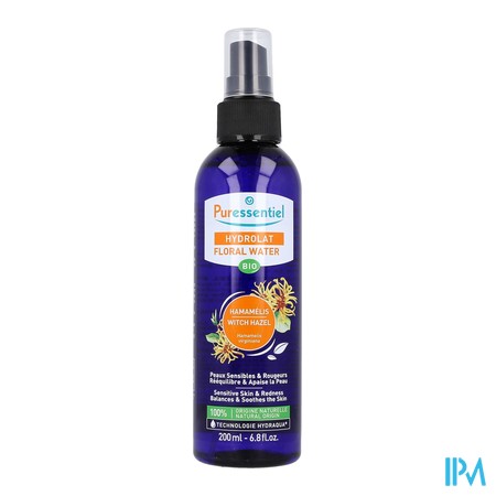 vignette PURESSENT HYDROLAT BIO HAMMAMELIS 200ML