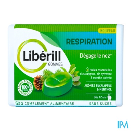vignette LIBERILL RESPIRATION GOMMES BT 50G