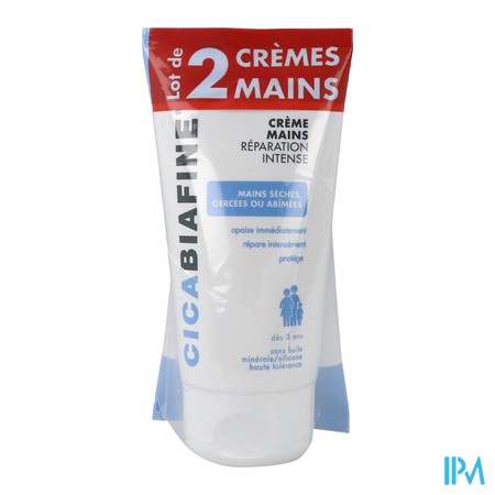 vignette CICABIAFINE CR MAIN REP 2X75ML