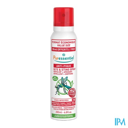vignette PURESSENTIEL A/PIQUE SPRAY 200ML