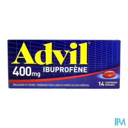 vignette ADVIL 400MG CPR 14