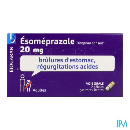 vignette ESOMEPRAZOLE 20MG BGR CONS GEL 7