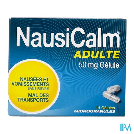 produit NAUSICALM 50MG AD GELULE 14