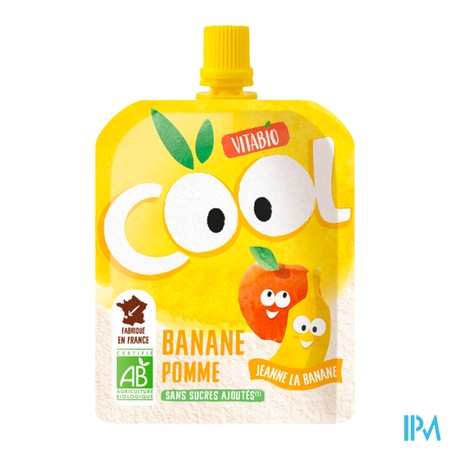 vignette VITABIO COOL FRUIT POMM/BANANE 90G