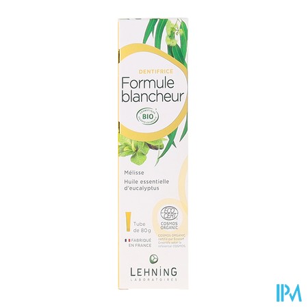 vignette LEHNING DENT BIO BLANCHEUR 80G