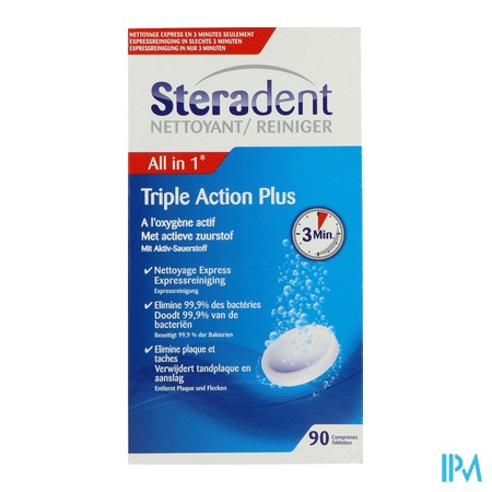 vignette STERADENT NETT TRIPLE ACTION CPR90