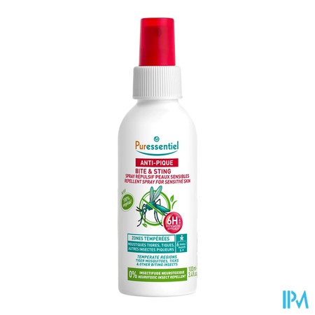 vignette PURESSENTIEL REPULS A/TIQUE 100ML