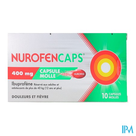produit NUROFENCAPS 400MG CAPS 10