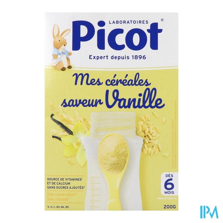 produit PICOT CEREALE VANILLE 6M 200G