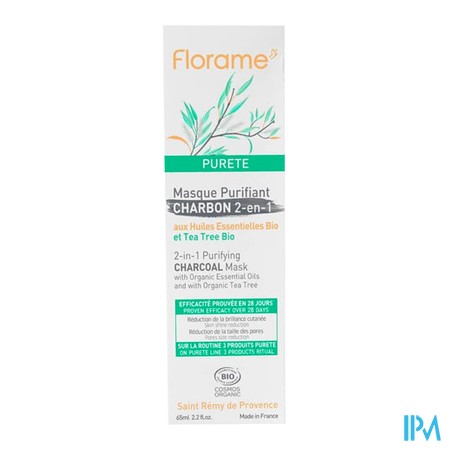 vignette FLORAME MASQUE PURIF CHARBON 2EN1 65ML