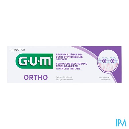 vignette GUM ORTHO DENTIFRICE 75ML