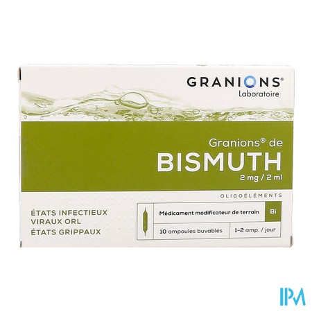 vignette GRANIONS BISMUTH AMP BUV 2ML 10