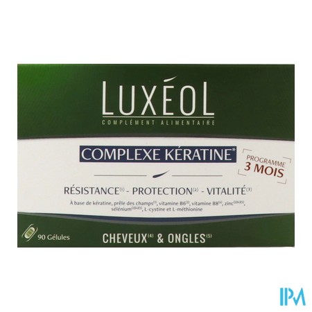 produit LUXEOL COMPLEXE KERATINE 3 MOIS