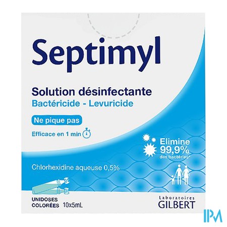 vignette SEPTIMYL CHLOREXID 0,5% DOSE 5ML10