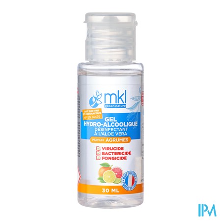 produit MKL GEL HYDROALCOOLIQUE 30ML AGRUMES