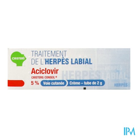 produit ACICLOVIR 5% CRIST CONS CR TUB 2G