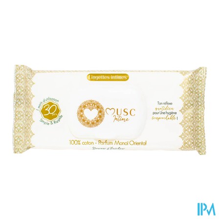 vignette MUSC INTIME LINGETTE MONOI X3