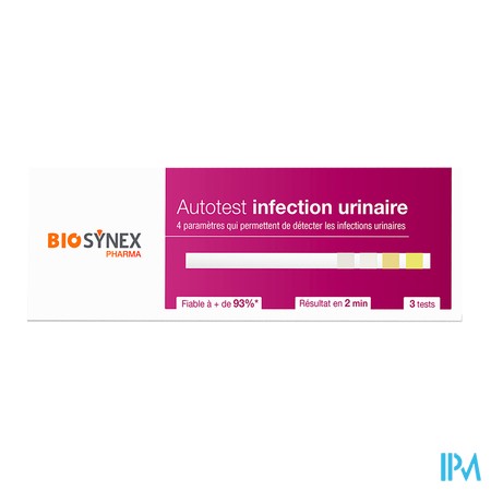 vignette BIOSYNEX TEST INFECT URINAIRE BT3