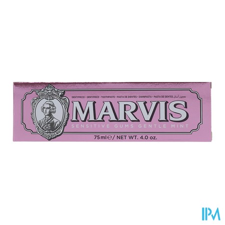 vignette MARVIS DENT SENSITIVE GUMS ROSE 75ML