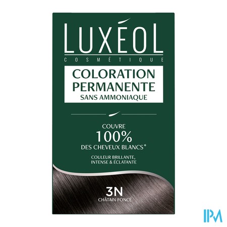 produit LUXEOL COLORATION 3N CHATAIN FONCE