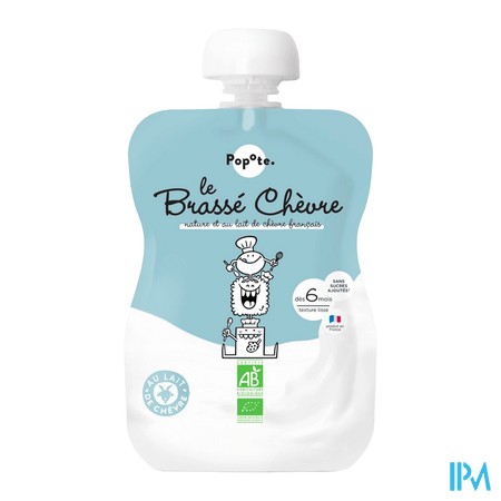 vignette POPOTE GOURDE BRASSE CHEVRE NATURE 100G