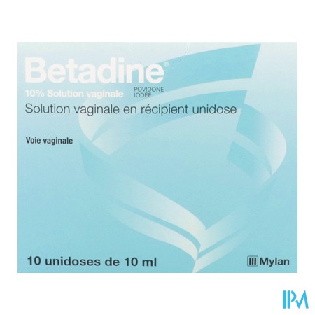vignette BETADINE 10% SOL VAG 10ML 10