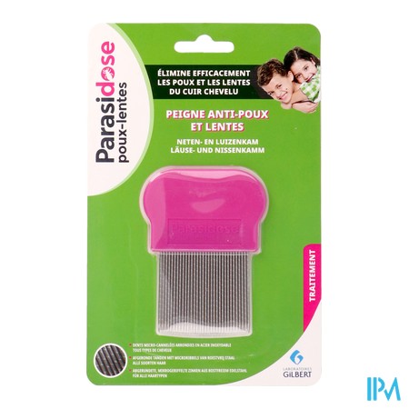 vignette PARASIDOSE PEIGNE ANTI-POUX DENTS CANNELE