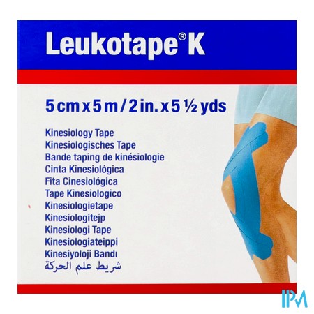 produit BDE LEUKOTAPE K BLEU 5CMX5M