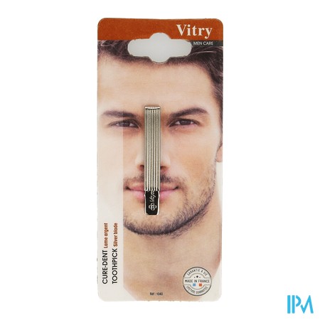 vignette CURE-DENT VITRY LAME ARGENT