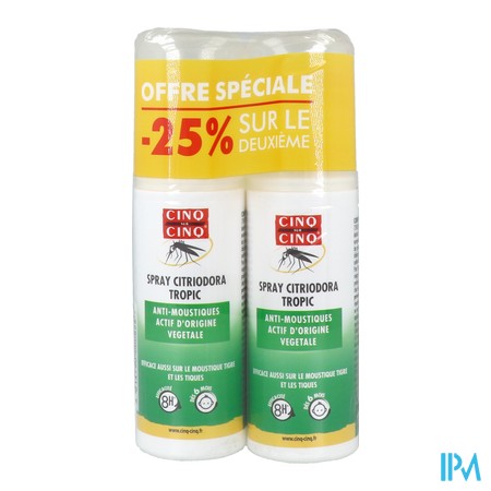 vignette CINQ SUR CINQ CITRIODORA SPRAY 2X100ML