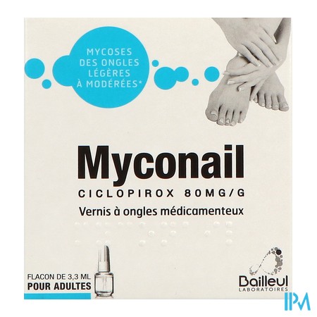 vignette MYCONAIL 80MG/G VERNIS FL3,3ML