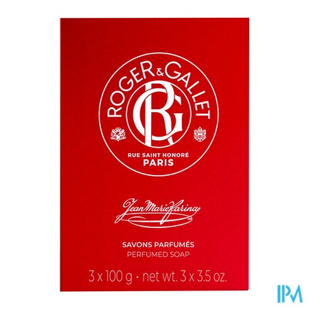 produit RG JEAN MARIE FARINA SAVON PARF 3X100GR