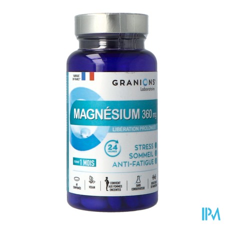 vignette GRANIONS MAGNESIUM 360MG CPR 60