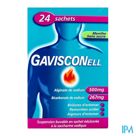 vignette GAVISCONELL MENTHE S/S SACH 10ML24