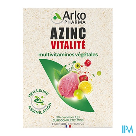 vignette AZINC MULTI VEGETAL VITALITE CPR30
