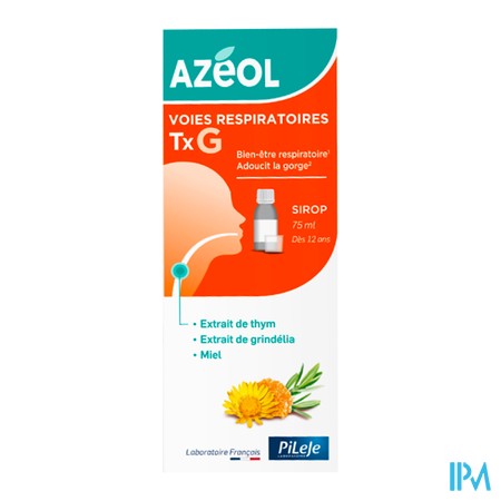vignette AZEOL SIROP VOIES RESPIR TX G 75ML