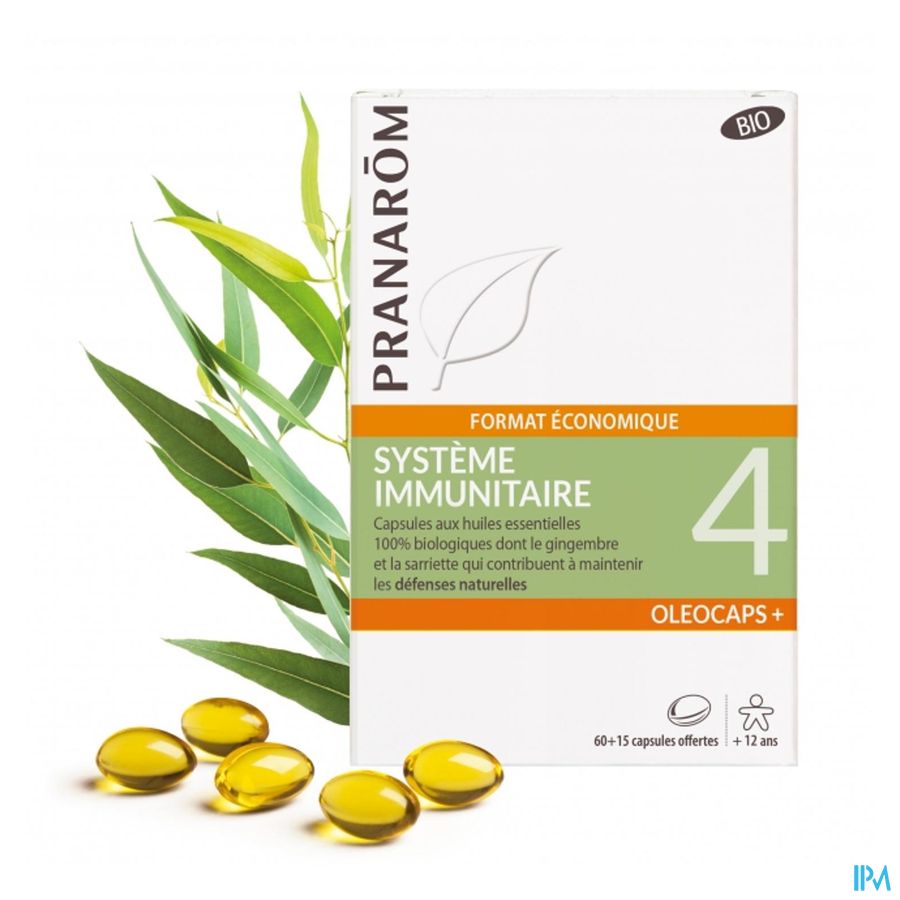 produit PRANAROM OLEOCAPS+4 IMMUNITE CAP75