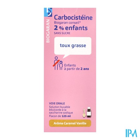 vignette CARBOCISTEINE 2% BIOG SOL S/S125ML