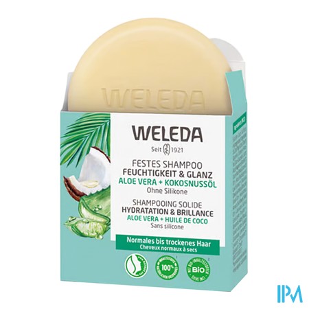 vignette WELEDA SHP SOLIDE HYDRAT &amp; BRILLANCE 50G